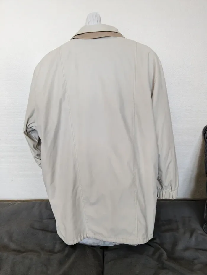 Trench mi-long C&A - beige et crème. - photo numéro 3