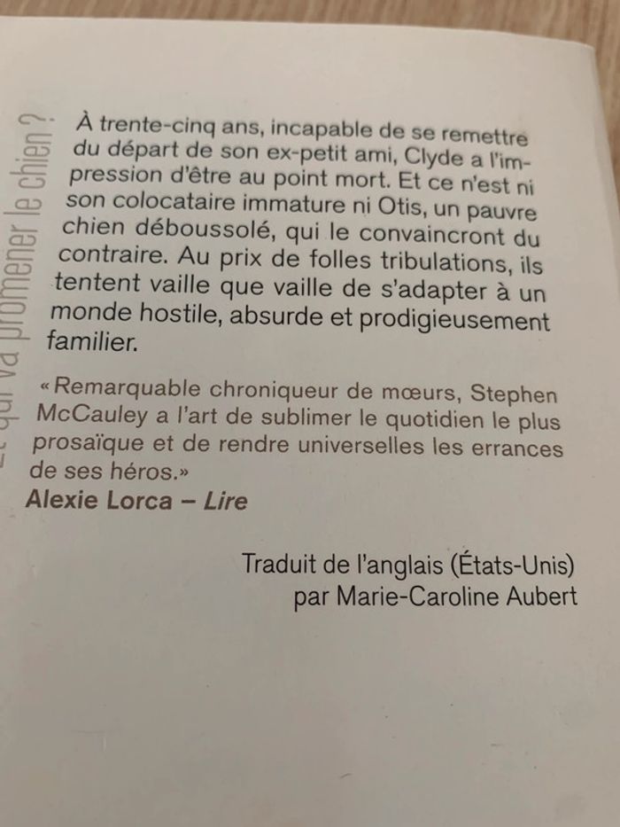 Livre Stephen mccauley et qui va promener le chien ? - photo numéro 3