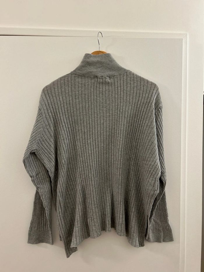 Pull fin gris Monoprix T Large - photo numéro 8
