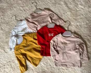 Lot 5 t-shirt manche longues