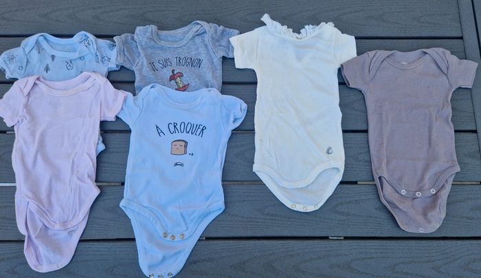Lot de 6 bodies 3 mois