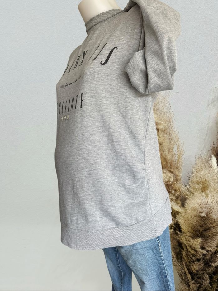 Joli pull sweat femme de grossesse gris T40/L - photo numéro 2