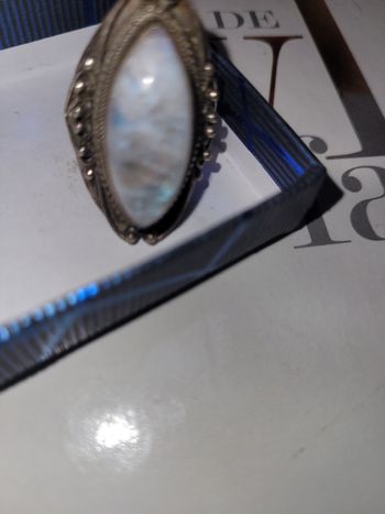 Bague argent et pierre