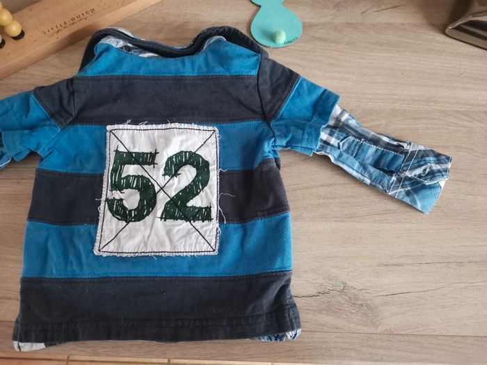 T-shirt / polo manches longues rugby 6 mois - photo numéro 10