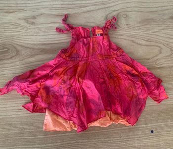 Jolie robe estivale fleurie rose marese 6 mois