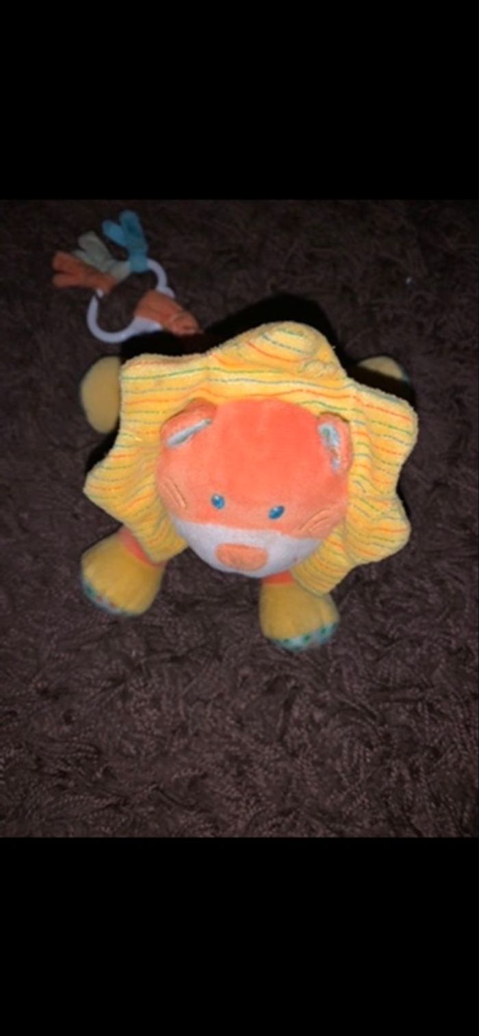 Nounourse lion tout doux pour bébé avec berceuse marque Nicotoy - photo numéro 3