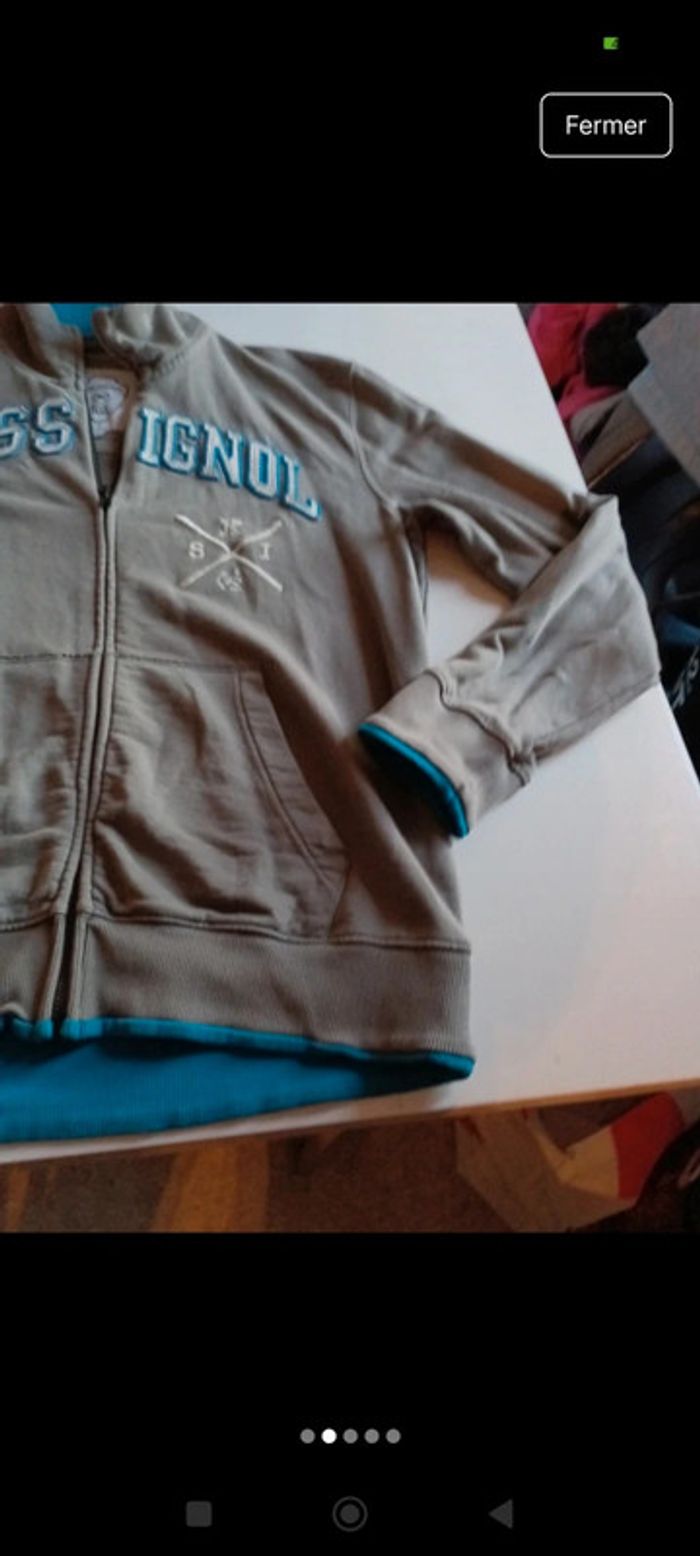 Veste gilet zippé homme Rossignol taille XL rétro vintage - photo numéro 2