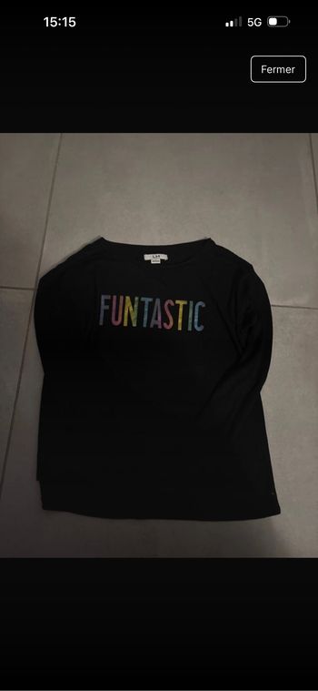 T shirt manche longue Kiabi taille 12 ans