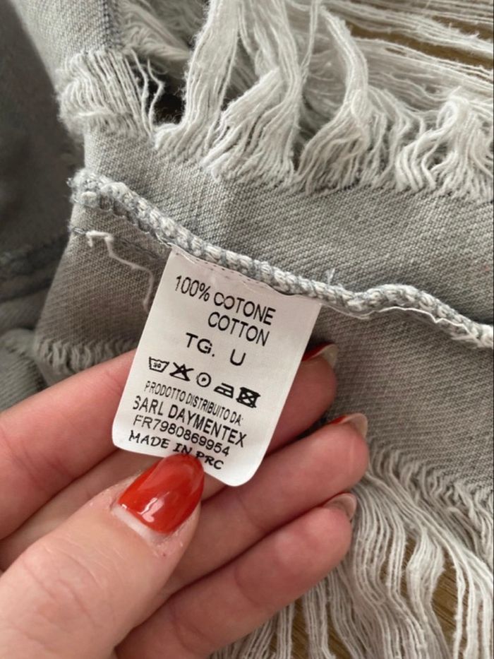 Veste en jean grise - photo numéro 4