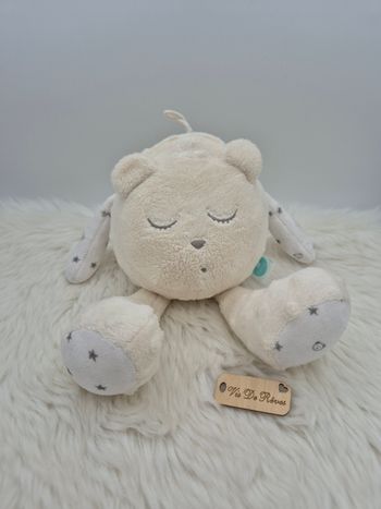 Doudou MyHummy Szumisie blanc étoiles grises
