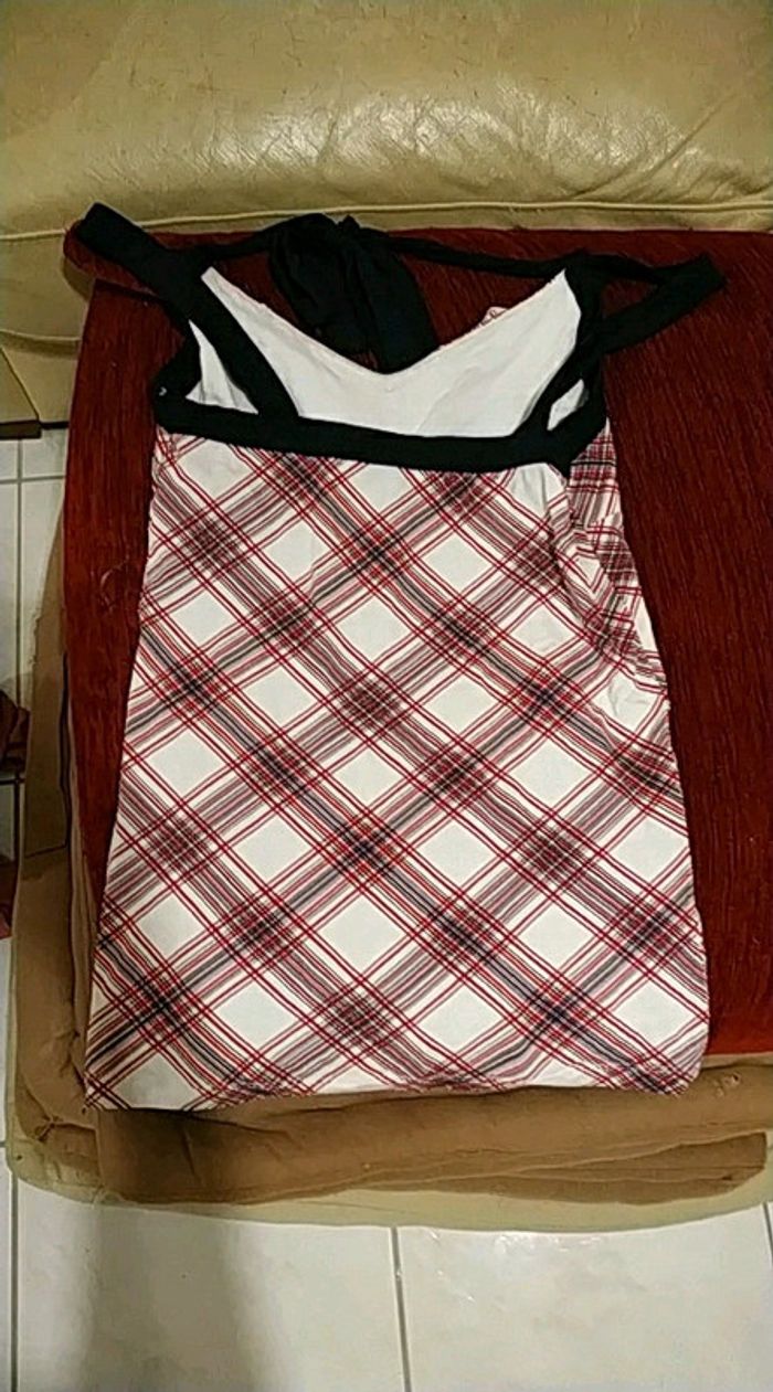 T short débardeur à carreaux 34/36 La halle - photo numéro 4