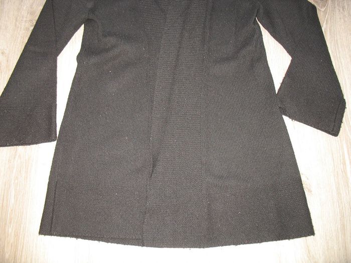 GILET LONG NOIR "H&M" - Taille M - n°02 - photo numéro 3