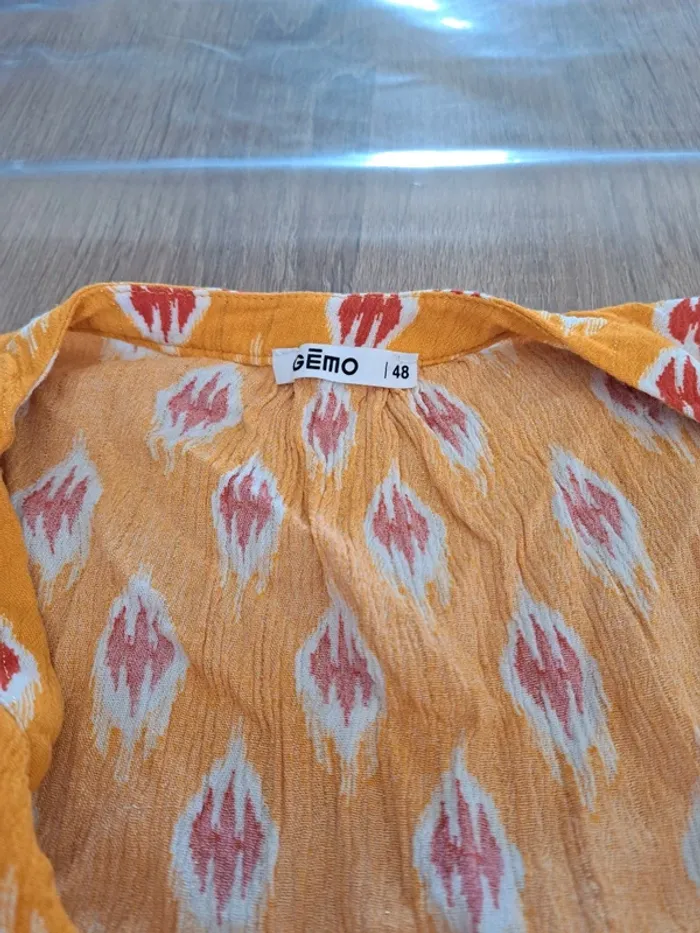 T-shirt jaune Gemo taille 48 - photo numéro 3
