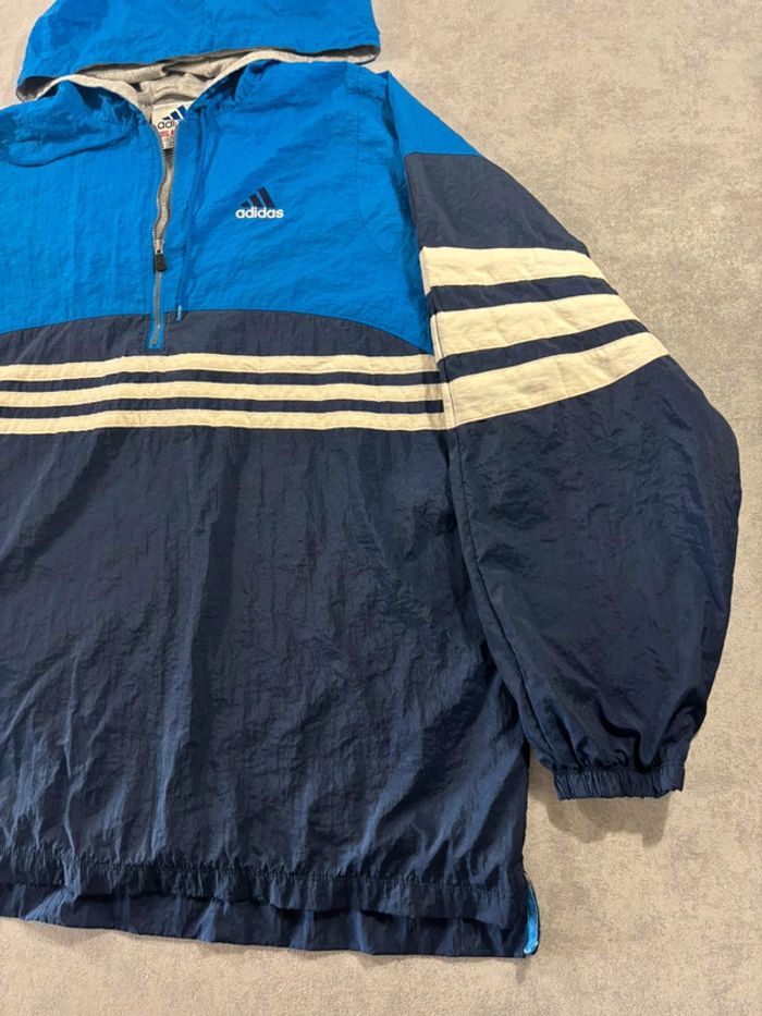 Veste à capuche 1/4 Zip Adidas Vintage y2k Taille L - photo numéro 3