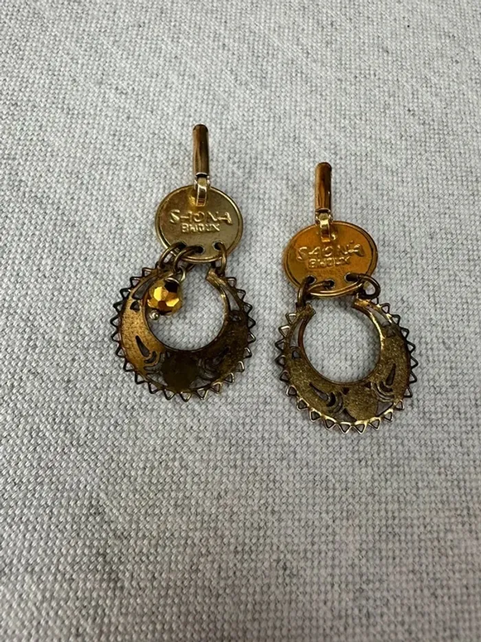 Boucle d’oreille dorées Saona - photo numéro 8
