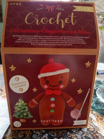 Kit de crochet Bonhomme en pain d'épice, D.I.Y.