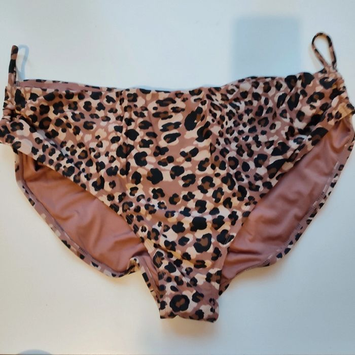 Culotte de maillot de bain marron pour femme de taille 3XL