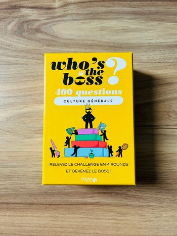 Jeu de société Who’s the Boss ? Culture Générale Édition Solar