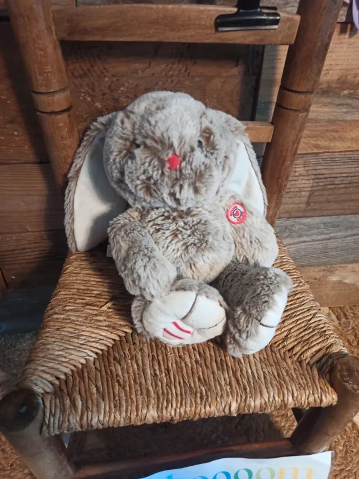 Peluche lapin rouge kaloo tbe - photo numéro 3