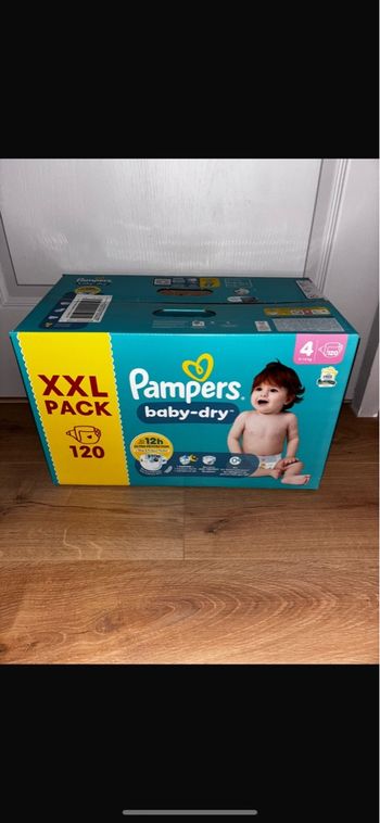 XXL Pack de 120 Couches Pampers Baby-Dry Neuf Dans L’emballage.