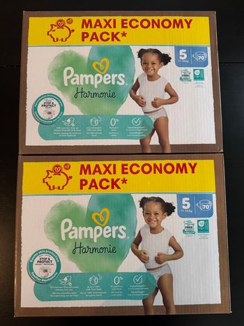 140 couches Pampers harmonie taille 5