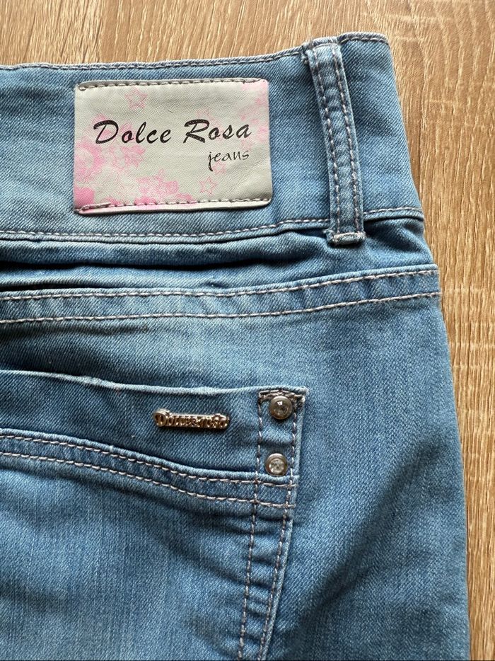 Jupe en jean bleu dolce & rosa taille 42 XL - photo numéro 7