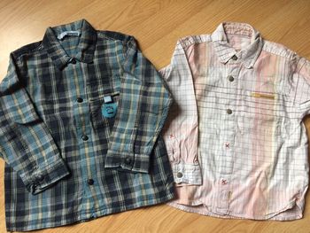 2 chemises manches longues#quicksilver#4 Ans