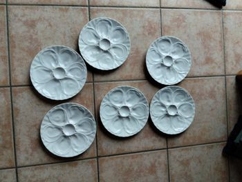 lot de 6 assiettes à huitres pillivuyt France