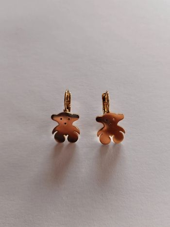 Boucles d'oreilles Fille ours ourson avec clips