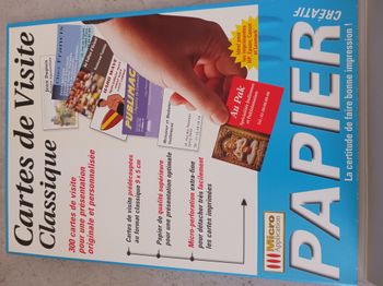 Cartes de visite classique Micro application