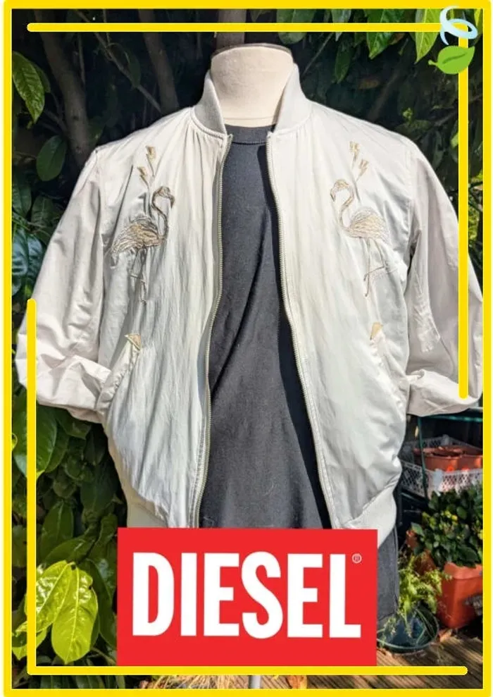 Veste bomber flamingo Diesel *rare* - photo numéro 2