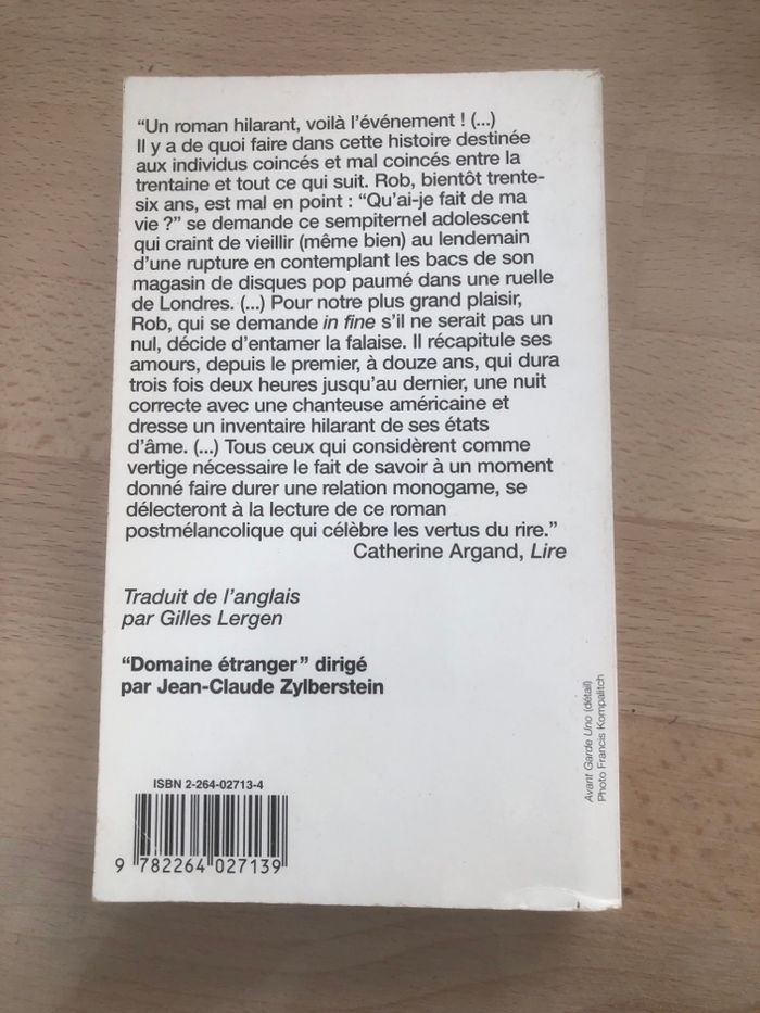 Haute fidélité - Nick Hornby - photo numéro 2
