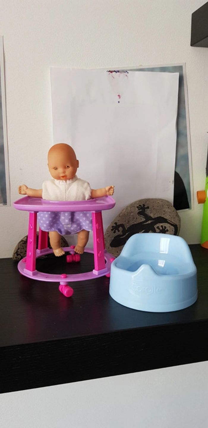 Lot Poupon + Trotteur + Pot