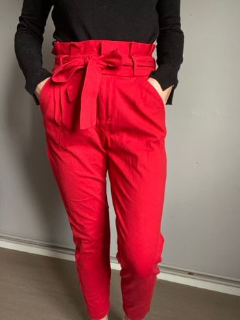 Pantalon tailleur vero moda rouge taille xs