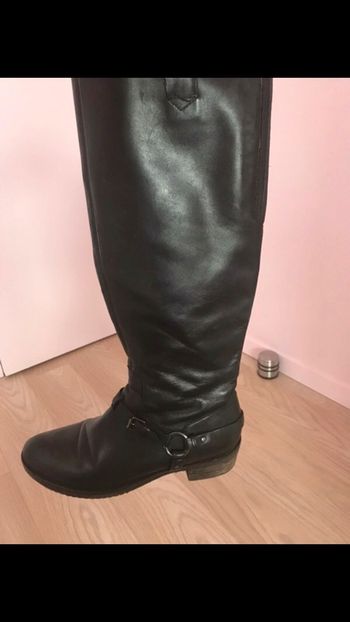 Bottes noires 39 cuir