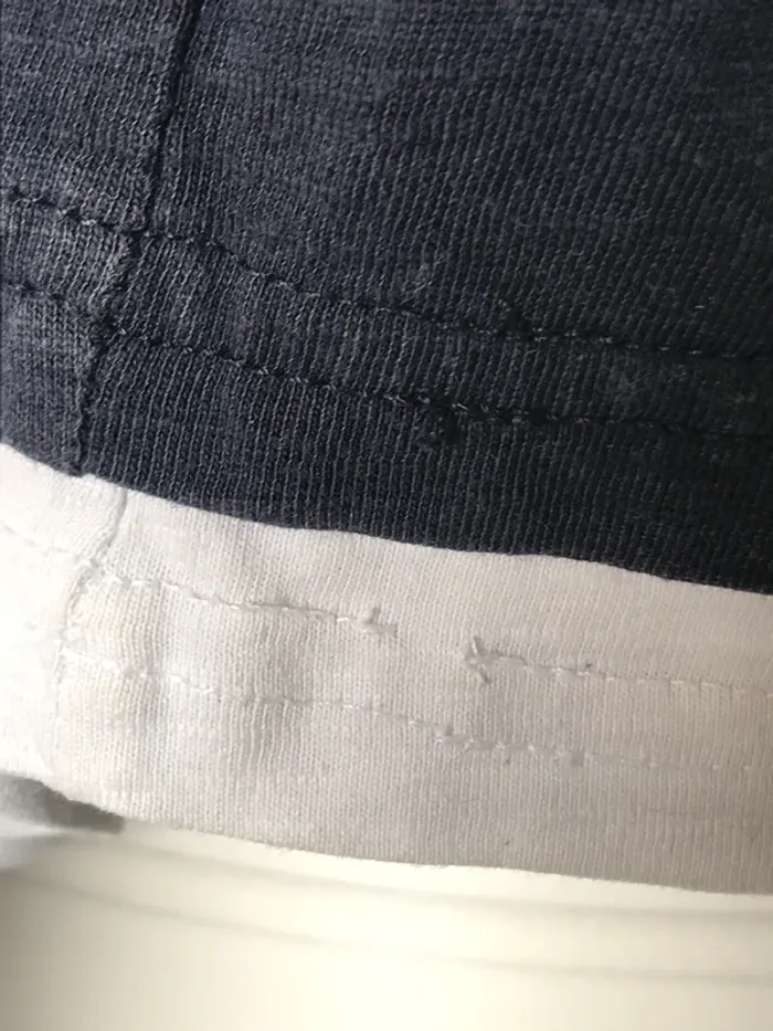 tshirt bleu et blanc zeeman garçon 9-10 ans 134-140 cm - photo numéro 3