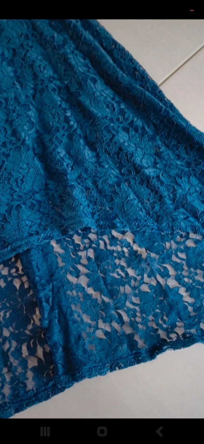 Robe asymétrique bleu marine shein 9 10 ans - photo numéro 2