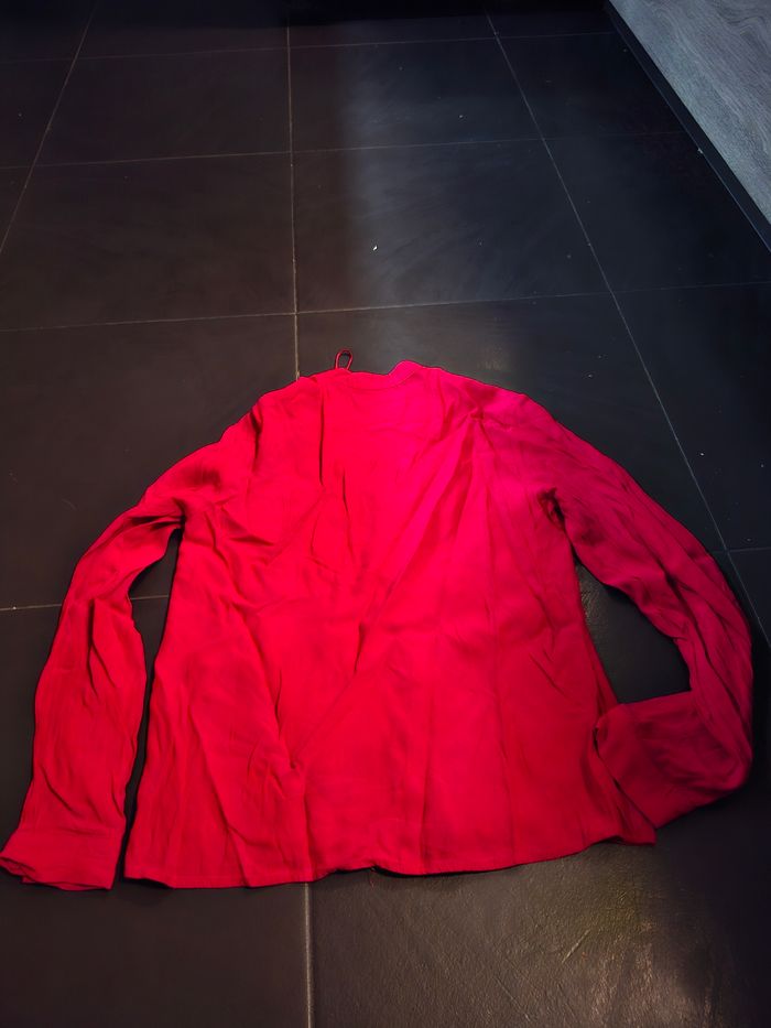 Chemisier rouge mango taille M - photo numéro 2