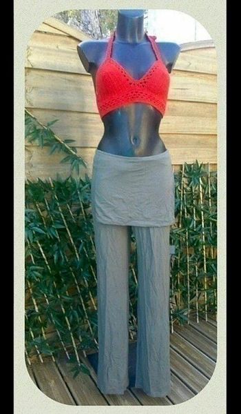 Sublime sportswear pantalon fluide jupette intégrée Fitness neuf étiqueté