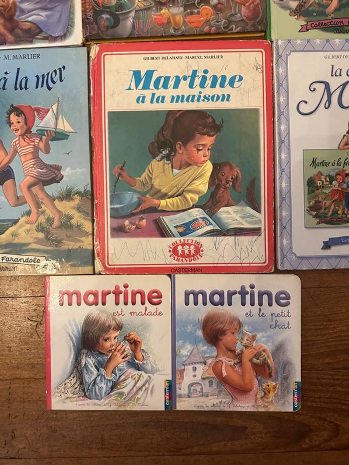 Lot vintage de 8 livres albums Martine anciens Casterman Farandole collection Gilbert Delahaye - photo numéro 4