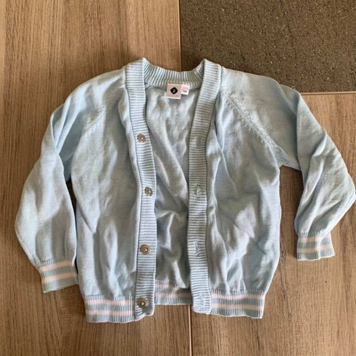 Gilet bleu clair garçon