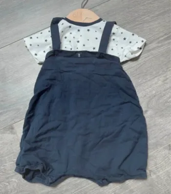 Superbe ensemble salopette garçon été 6 mois
