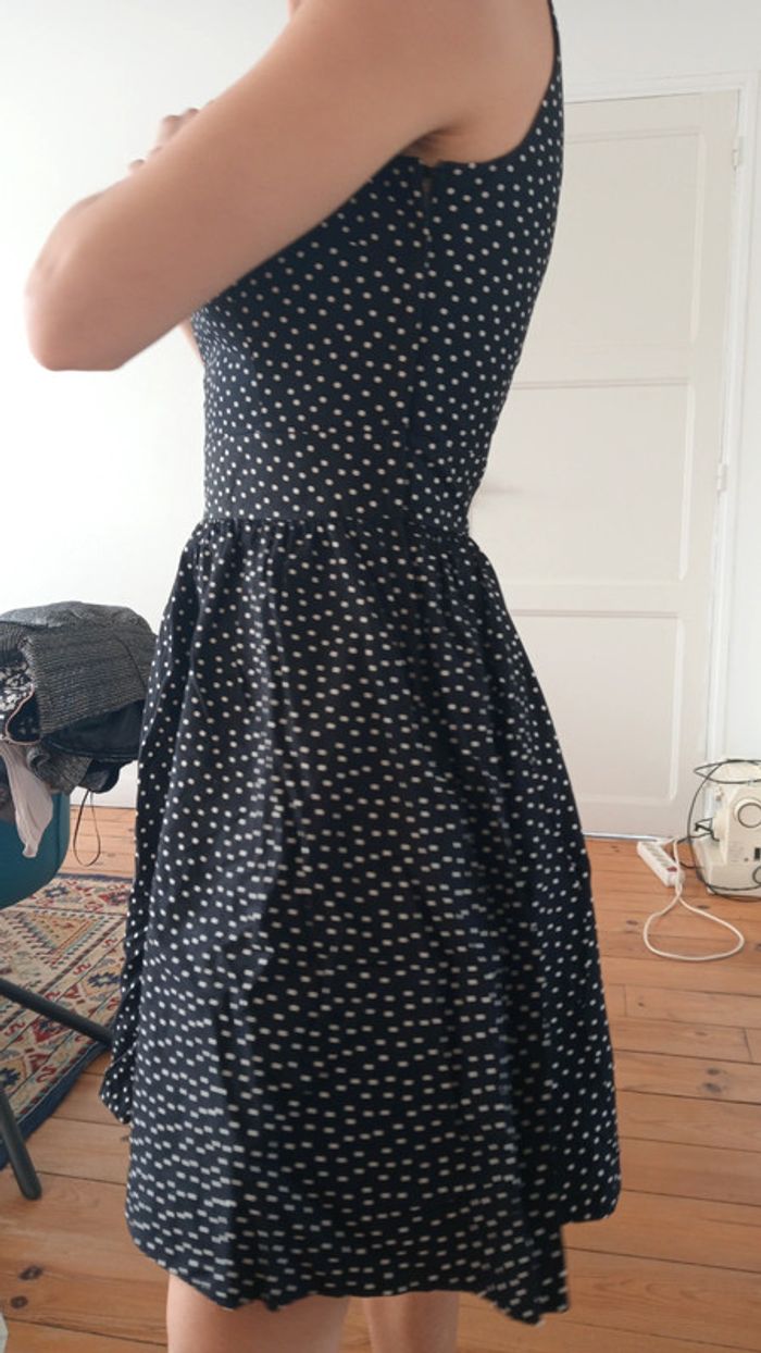 Robe été noire à pois Blanc 36 - photo numéro 4