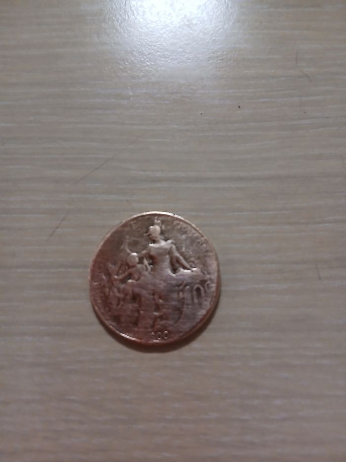 Piece de collection 10c fraterin annee 1900 tres bonne etat - photo numéro 7