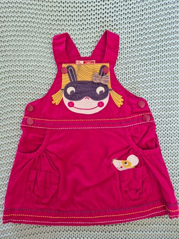 Robe salopette petite fille