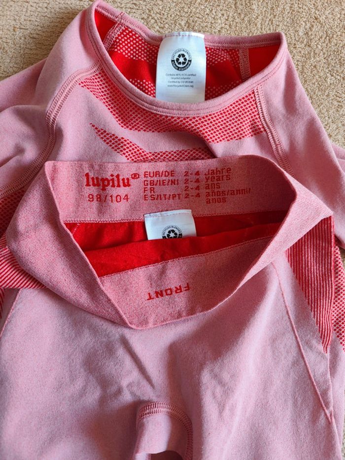Ensemble lupilu® Sous-vêtements techniques seamless enfant 4 ans - photo numéro 2