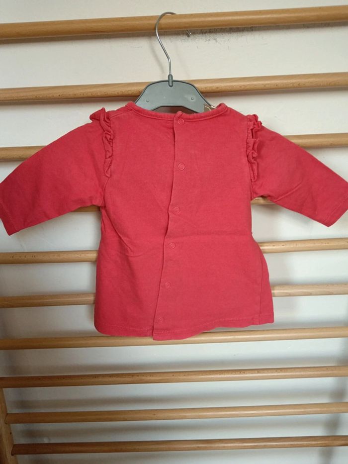 T-shirt manche longue brioche chat - photo numéro 3