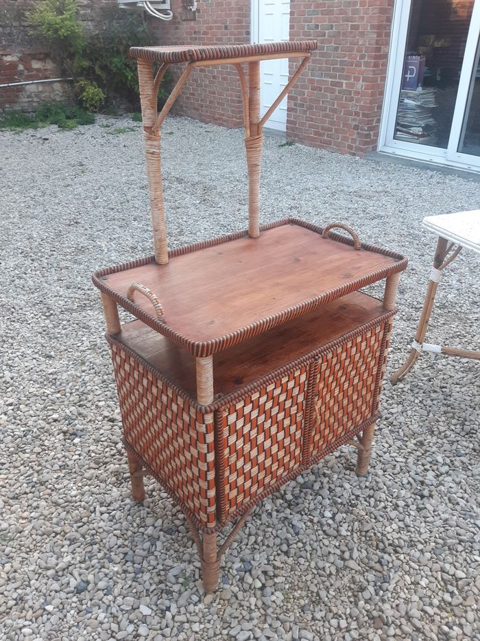 2 Meubles des années 20/30 bambous osier - photo numéro 7