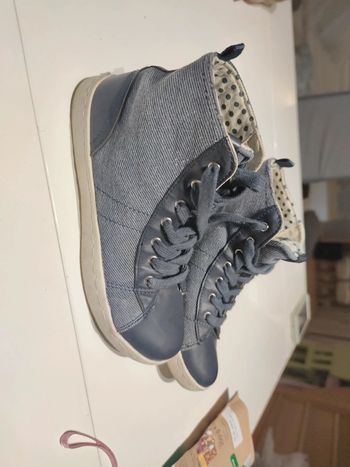 Baskets montantes jeans marine tao 36