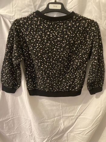 Sweat IKKS 5 ans – noir étoiles – très bon état